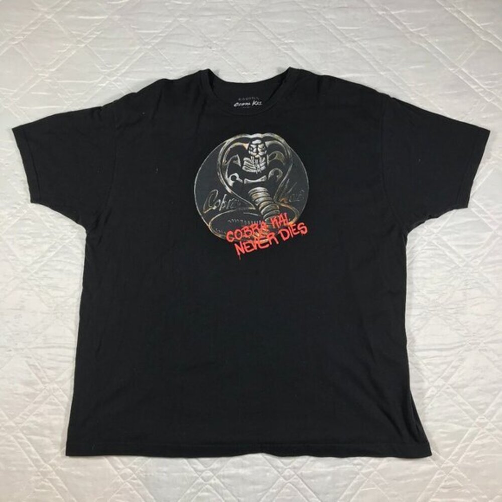 KARATE KID‎ COBRA KAI NEVER DIES Black T-Shirt MENS 3XL